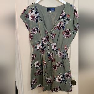 Womens floral mini dress